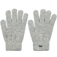 (6-8 Yrs, Heather Grey) Barts Kids Childrens Shae Warm Soft Knitted Fleece Lined Winter Gloves