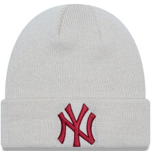(4-6 Yrs, Stone) New Era Kids New York Yankees MLB League Essentials Beanie Hat - Stone