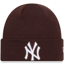 (Youth (6-12 Yrs), Dark Brown) New Era Kids New York Yankees League Essentials Warm Winter Beanie - Dark Brown