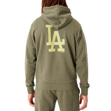 (M, Green) New Era Los Angeles Dodgers League Essentials Pullover Hoody Hoodie - Green