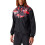 New Era (L, Black) New Era Mens Chicago Bulls All Over Pattern Panel Track Jacket Top - Black 1