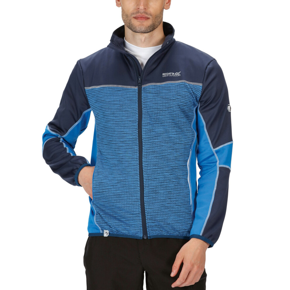 (S, Blue) Regatta Mens Yare III Softshell Stretch Warm Outdoor Walking Jacket Top