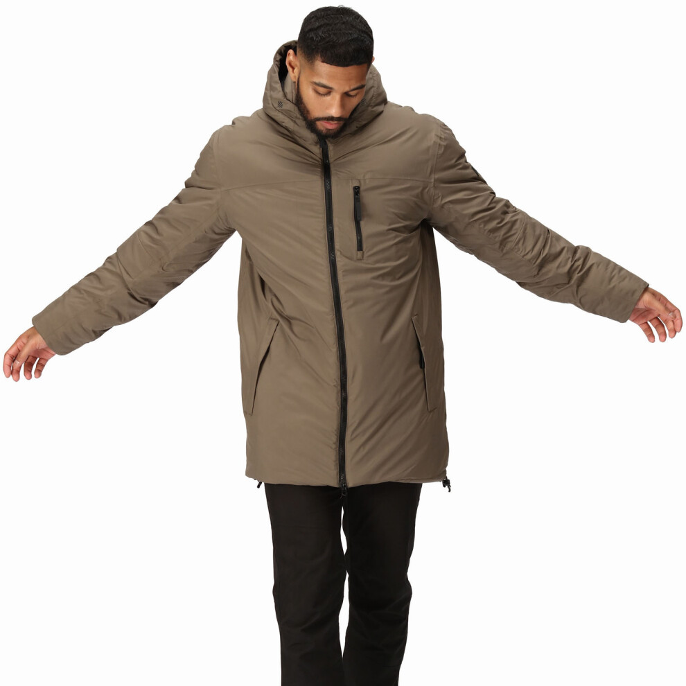 (3XL, Crocidile) Regatta Mens Yewbank II Hooded Waterproof Outdoor Winter Park Jacket - Crocodile