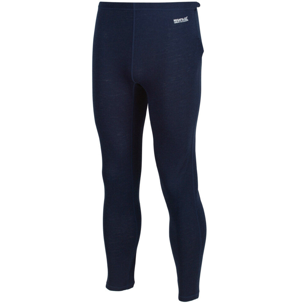 (XL, Blue) Regatta Mens Zimber Compression Base Layer Pants Bottoms - Nightfall Navy