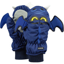 (4-6 Yrs, Navy) Barts Kids Childrens Nylon 3D Waterproof Outdoor Warm Winter Gloves Mittens