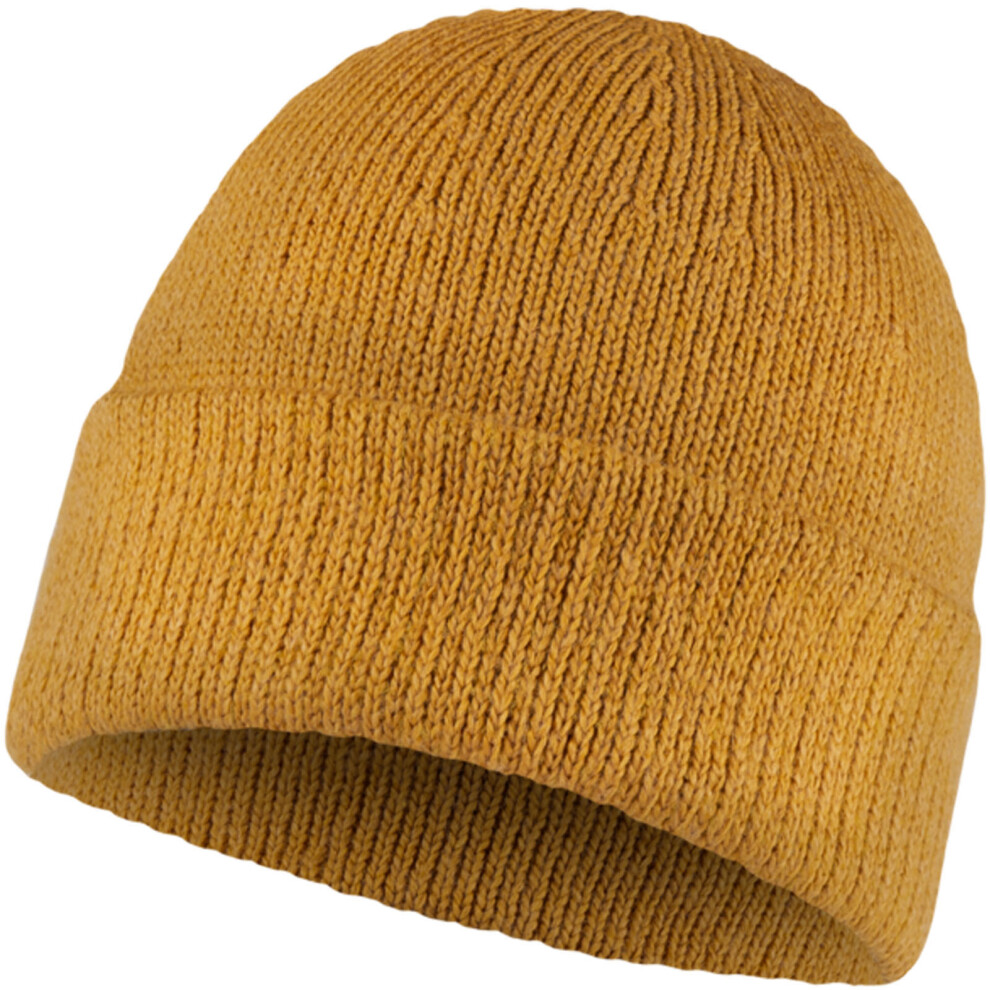 (One Size, Ocher) Buff Unisex Knitted Warm Winter Beanie Hat