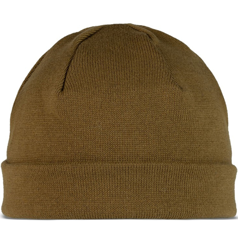 (One Size, Brindle Brown) Buff Unisex Elro Fine Knit Cuffed Beanie Hat