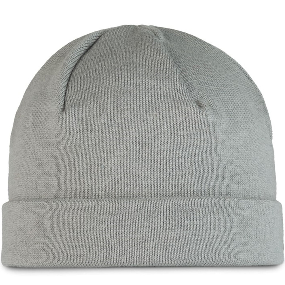 (One Size, Grey) Buff Unisex Elro Fine Knit Cuffed Beanie Hat