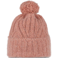 (One Size, Crimson) Buff Unisex Nerla Chunky Knit Fleece Beanie Bobble Hat