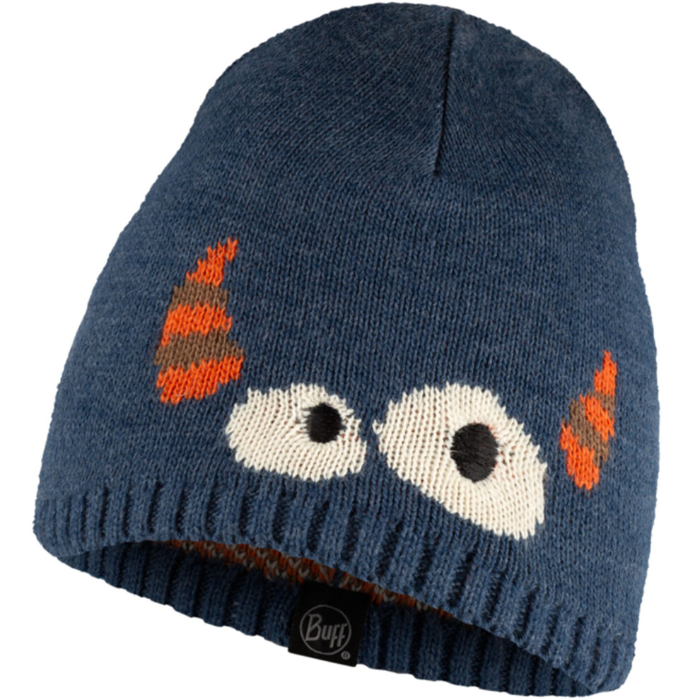 (One Size, Denim) Buff Kids Knitted Warm Winter Beanie Hat