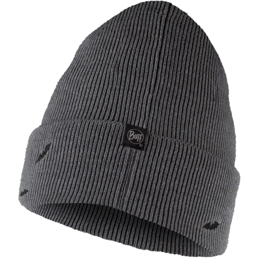 Buff (One Size, Melange) Kids Knitted Warm Winter Beanie Hat Grey