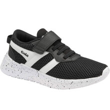 (8K UK, Black) Gola Boys Kids Performance Scorpion QF Hook And Loop Tainers Sneakers Shoes
