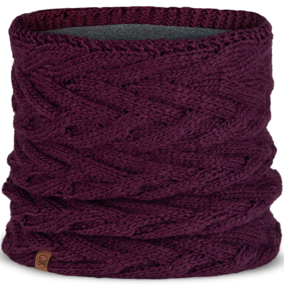 Buff (One Size, Dahlia) Unisex Knitted Fleece Lined Neckwarmer