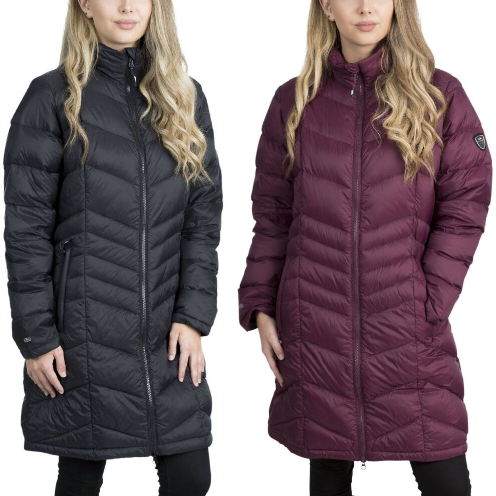 Trespass Womens Micaela Lightweight Long Down Jacket Coat