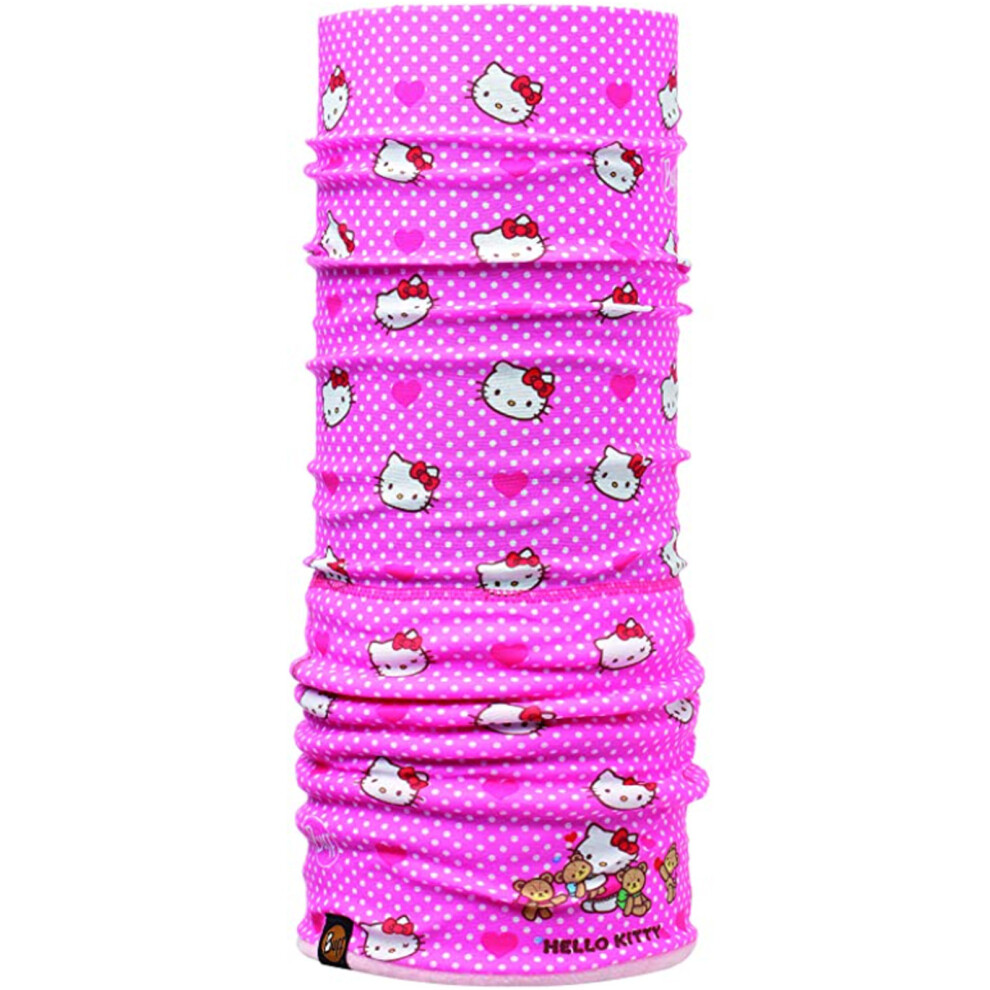 Buff Girls Polar Outdoor Protective Tubular Bandana Scarf - Hello Kitty Hearts