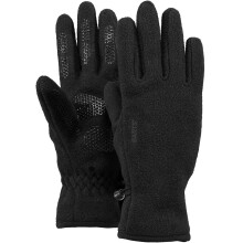 (8-10 Yrs, Black) Barts Kids Childrens Soft Fleece Palm Grip Elasticated Warm Winter Gloves