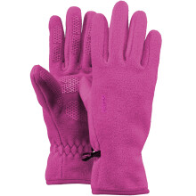 (8-10 Yrs, Fuchsia) Barts Kids Childrens Soft Fleece Palm Grip Elasticated Warm Winter Gloves