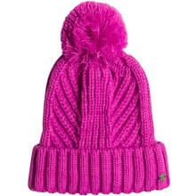 (One Size, Vivid Viola) Roxy Womens Cosy Sundown Warm Winter Knitted Beanie Bobble Hat