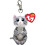 Ty TY Beanie Bellies Key Clip Mitzi Cat 10cm 1