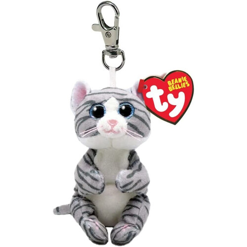 Ty TY Beanie Bellies Key Clip Mitzi Cat 10cm