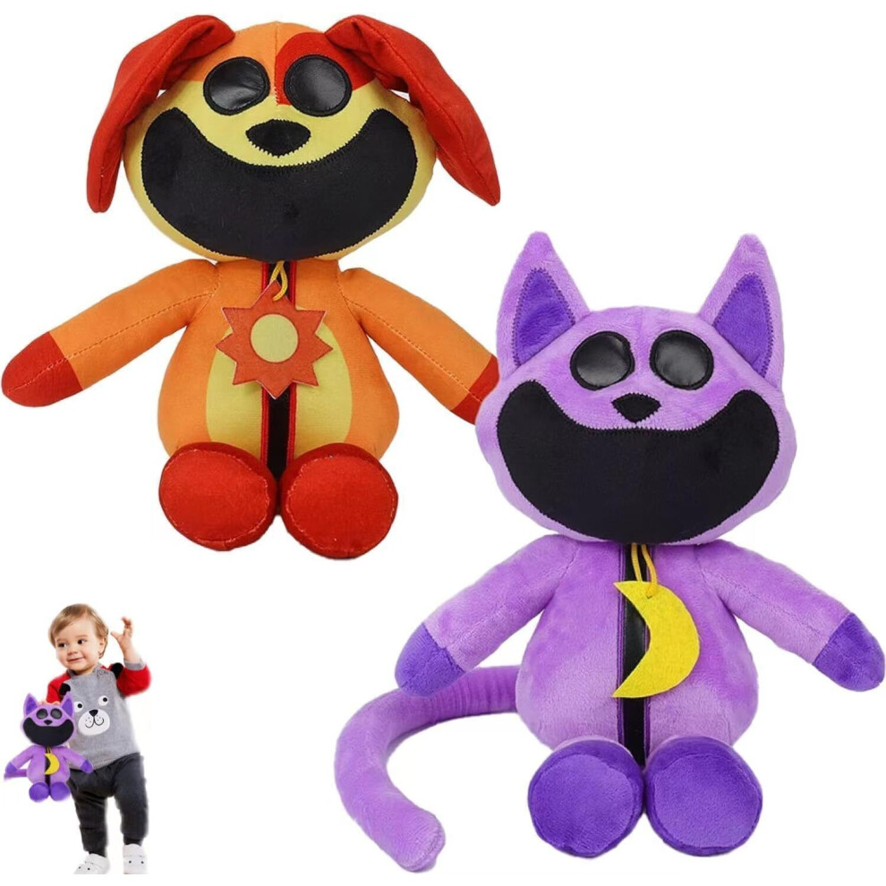 (Purple+brown) Smiling Critters Catnap Doll Plush Stuffed Toy