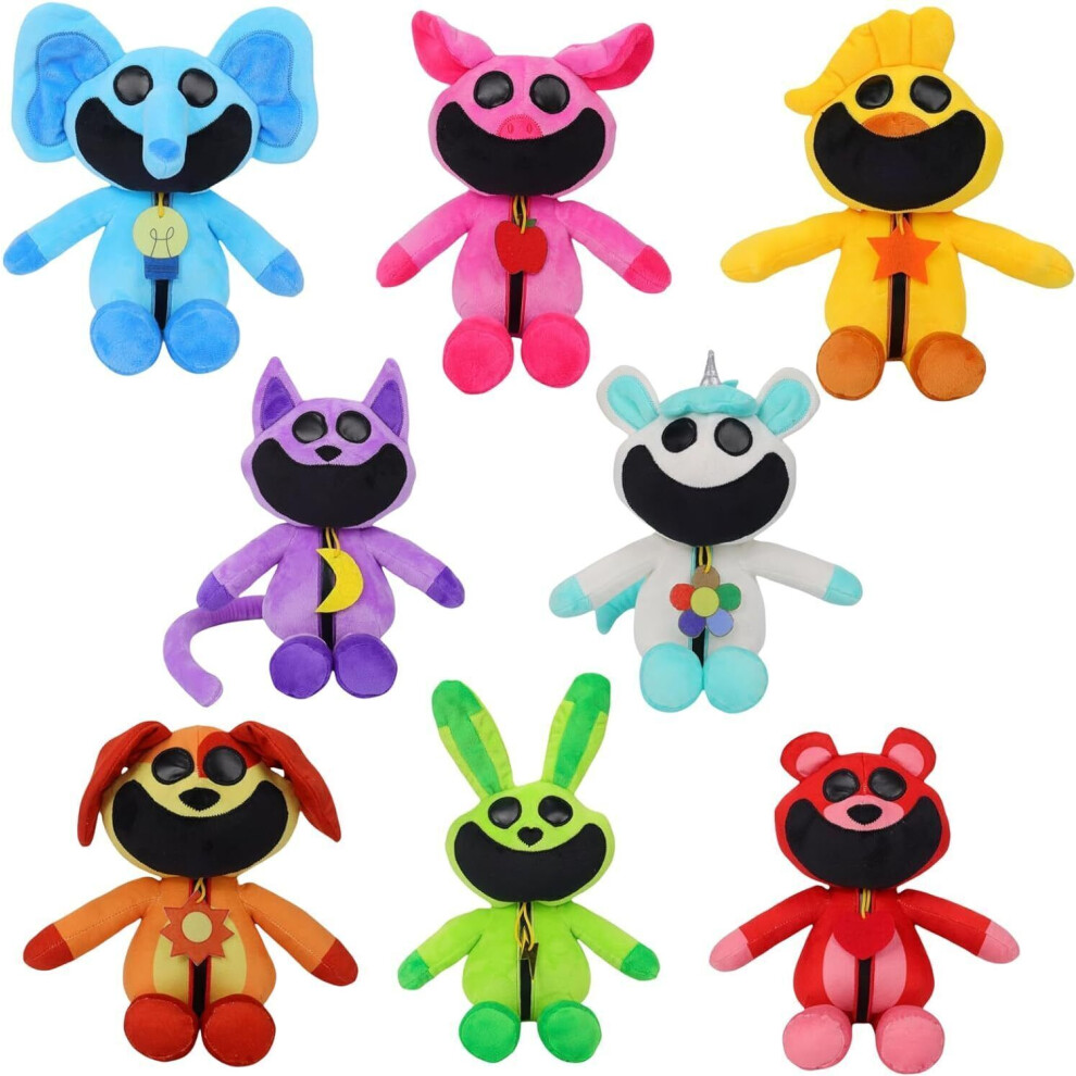 (8PCS) Smiling Critters Catnap Doll Plush Stuffed Toy