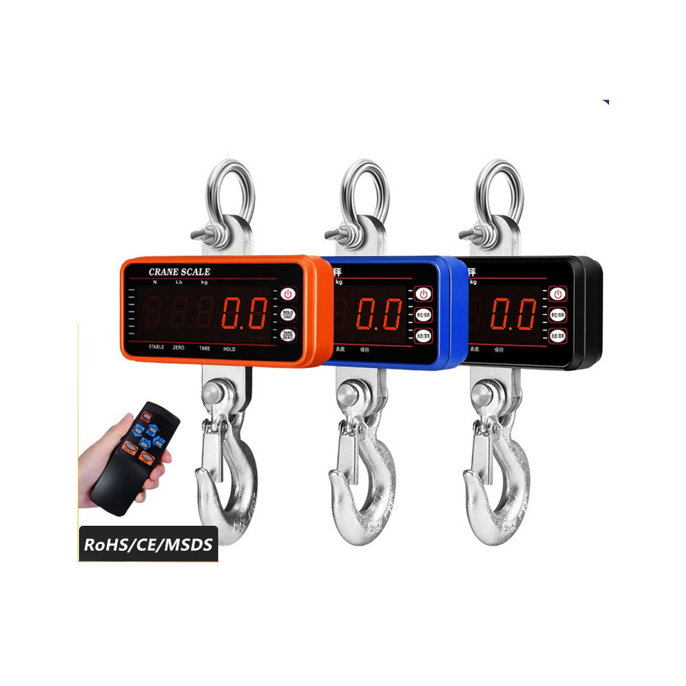 1500kg/1000kg/500kg Digital Crane Scale Hanging Scale with 65ft Remote