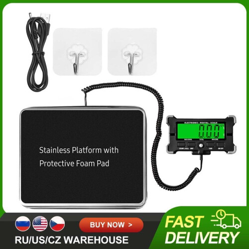 440 Lbs Electronic Postal Scale 0.05kg Precision Integrated Stainless 1