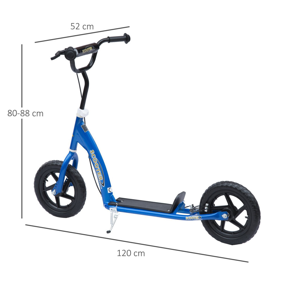 homcom-push-scooter-teen-kids-stunt-bike-ride-on-with-12--eva-tyres--blue
