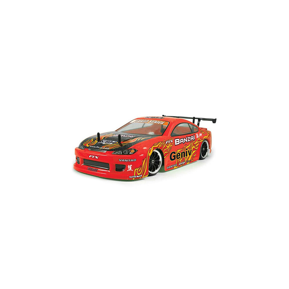 FTX Banzai 1/10 4WD Brushed Drift RTR RC Car with Batt, Chgr & 2.4ghz Radio Red