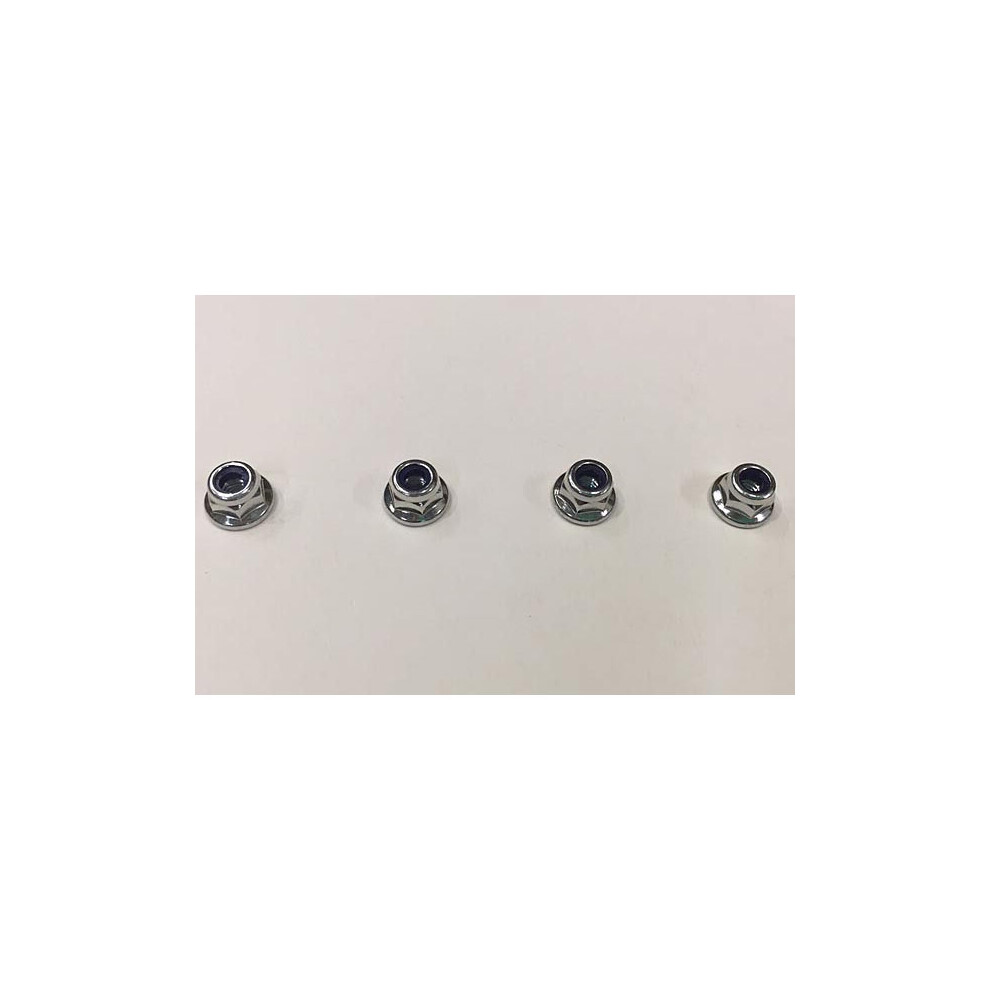 TAMIYA 9805557/19805557 4mm Flange Lock Nut (4 Pcs.) (Wheel Nuts) TT01/TT02/DT02