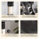 PawHut PawHut Kitten Tower Adjustable 240-260cm, Scratch Posts, Houses, Light Grey 3
