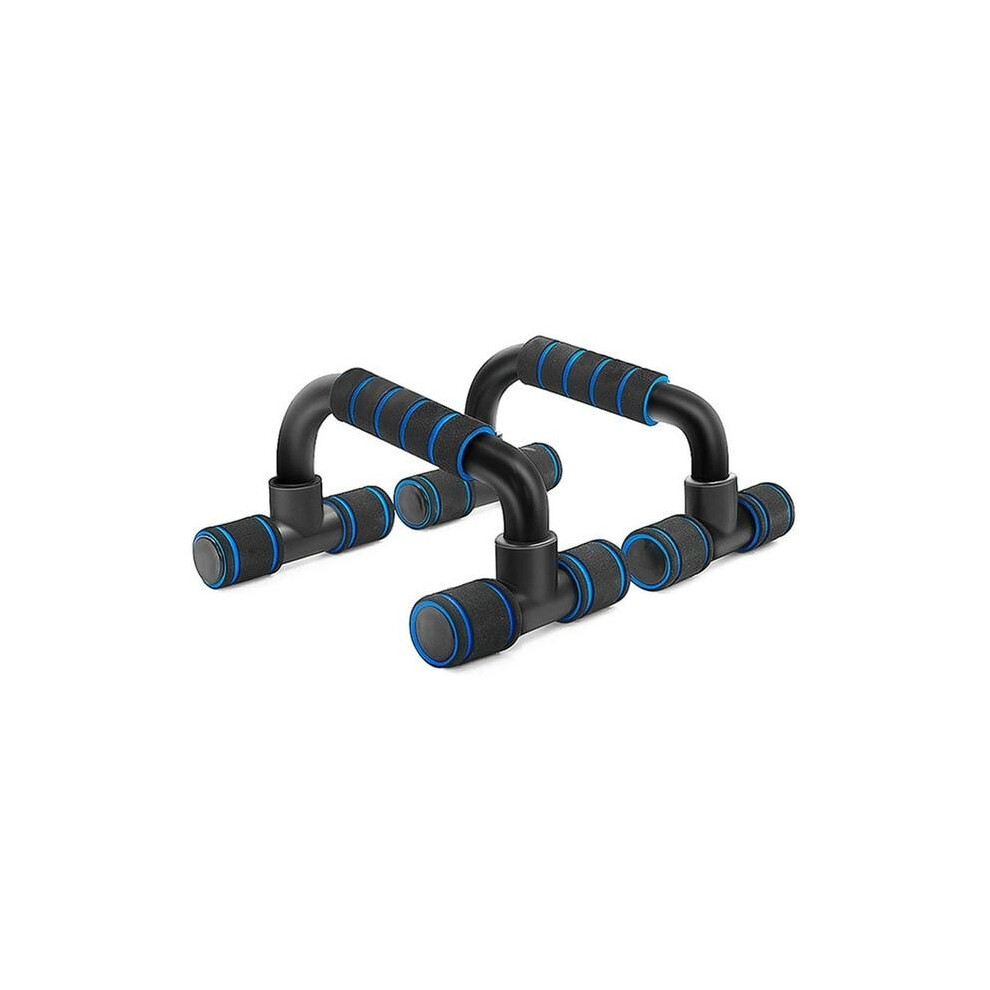 (Black Blue, 2) Fitness Push Up Bar Grip Stands Strength Training Home Gym Workout Exercise Equipment 