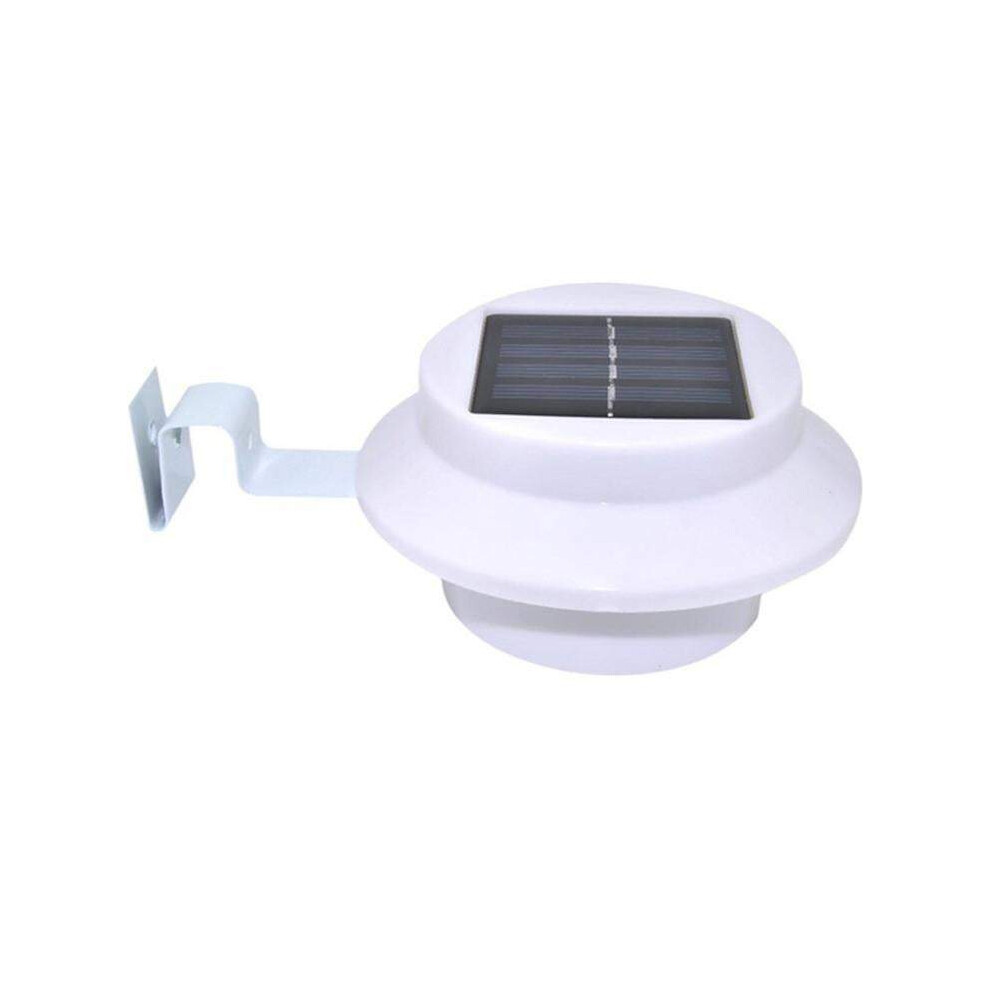 (White Light) Outdoor Lamps Solar Powered Led Lights Gutter Fence For Gardenm Pathway