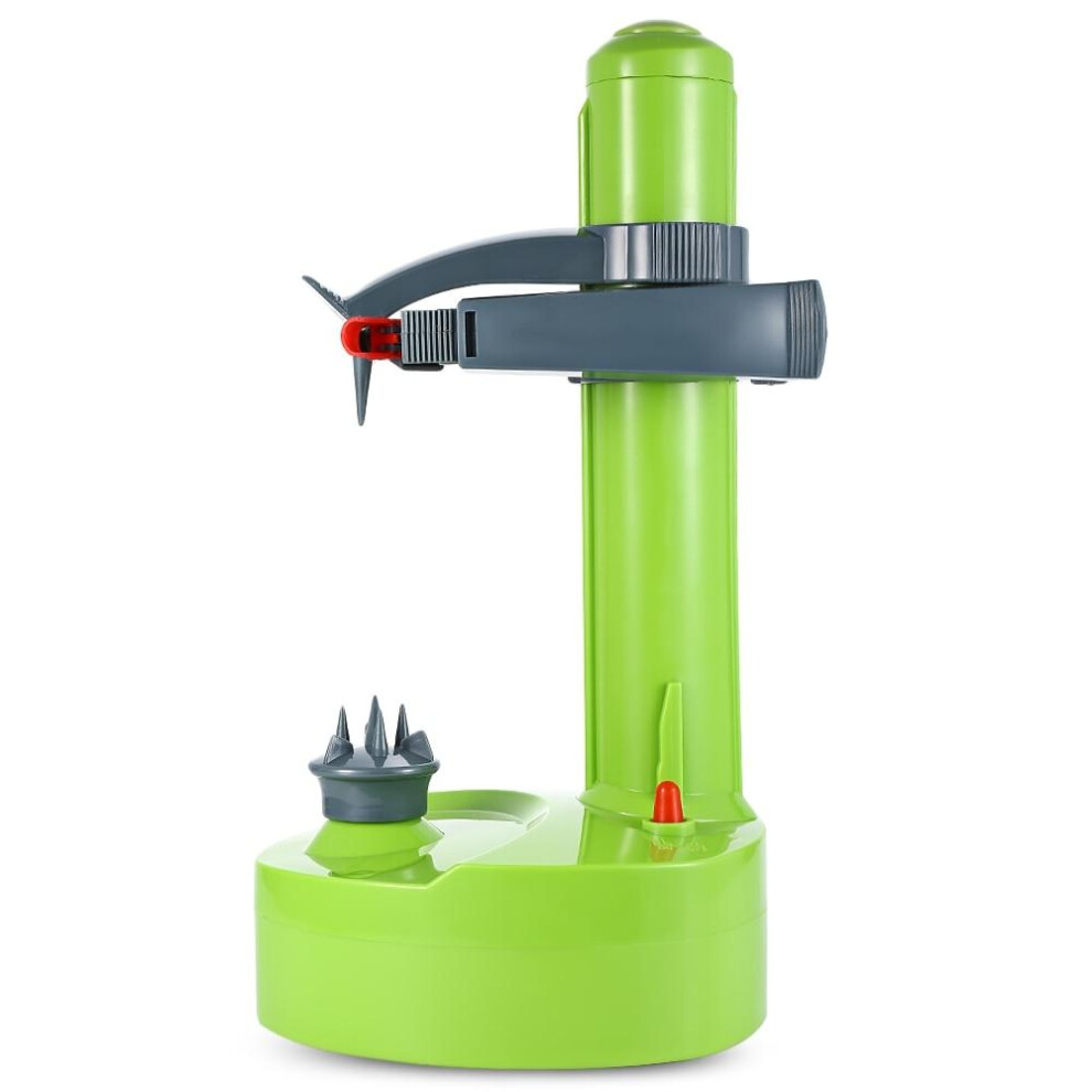 (Battery Version, Green) Multifunctional Electric Fruit Vegetable Peeler Handy Kitchen Gadgets