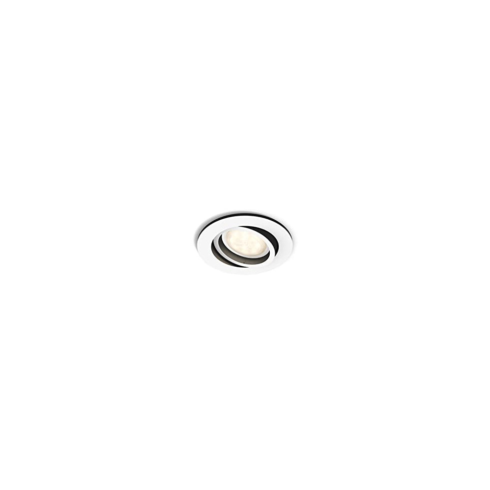 Philips Hue Milliskin White Ambiance Recessed Led Smart Ceiling Spotlight [Gu10 Spot] with Bluetooth, White Works with Alexa
