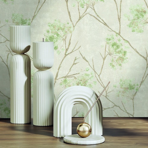 Fine Decor Vymura Sofia Sprig Green Wallpaper M95671 2
