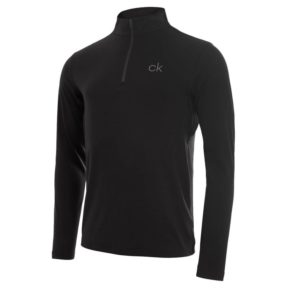 (XXL, Black) Calvin Klein Golf Mens Newport HZ Lightweight Sweater