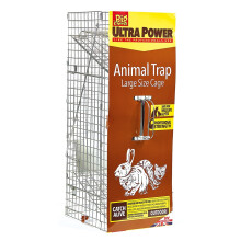 The Big Cheese Live Animal Trap – Large Cage. Welfare-Friendly Live-Catch Cage Trap for Rabbits, Cats, Similar sized Animals 67 cm x 27 cm x 28 cm