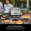 Teenage Mutant Ninja Turtles Ninja Woodfire Electric Outdoor Oven, 8-in-1 Pizza Oven, High-Heat Roaster & BBQ Smoker with Roast Rack, Pro-Heat Tray, Pizza Stone 7