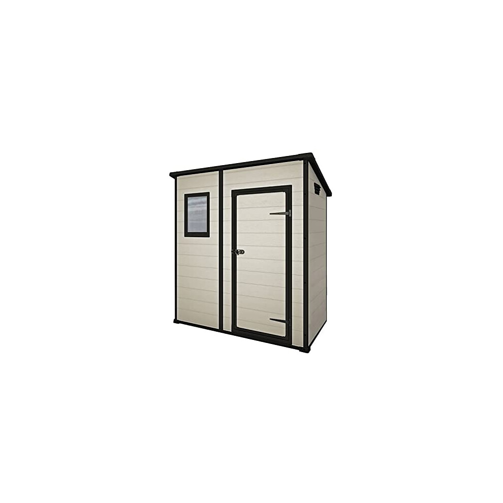 Keter Manor 6 X 4 Pent Shed Beige - Image 4