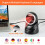 Tera Pro 2D QR Desktop Barcode Scanner Omnidirectional Adjustable Scan Head, USB Wired Handsfree Platform Automatic Bar Code Reader, 9100 3