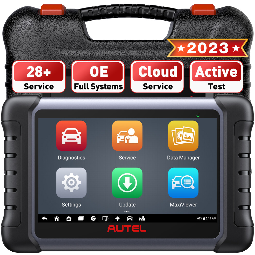 Autel Scanner MaxiCOM MK808S Car Diagnostic Code Reader All System Diagnosis 28+ Service Injector Coding/EPB/BMS/SAS/TPMS/AutoVIN Same as MX808