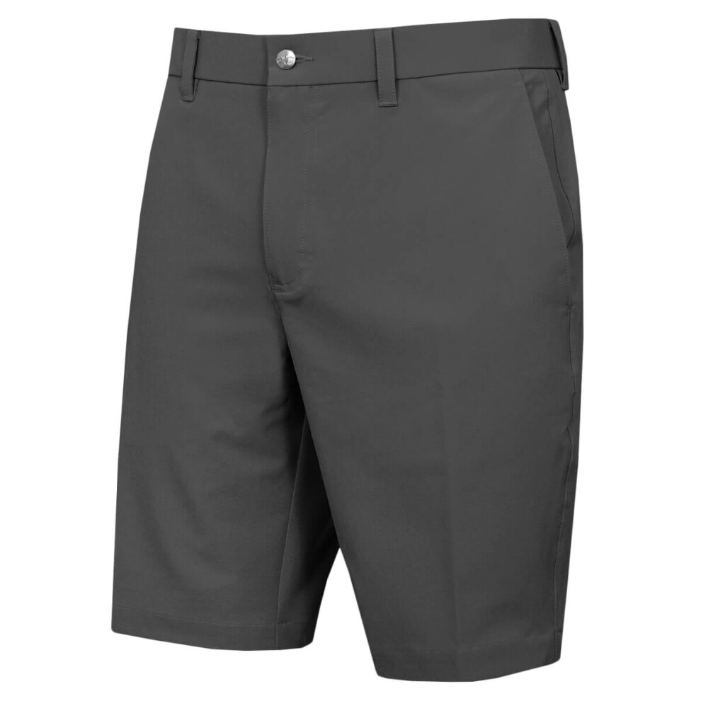 (38" Waist, Asphalt) Callaway Golf Mens Chev Tech II Light Active Stretch Waistband Shorts