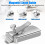 (1X) BuddySew Magnetic Seam Guide for All Sewing MachineHems Sewing Ruler Universal 6