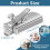 (2X) BuddySew Magnetic Seam Guide for All Sewing MachineHems Sewing Ruler Universal 3