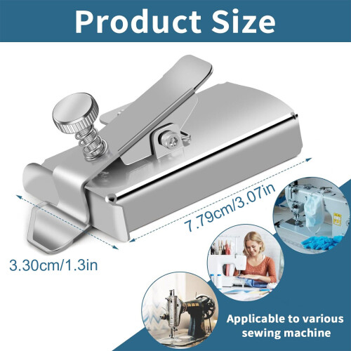 (2X) BuddySew Magnetic Seam Guide for All Sewing MachineHems Sewing Ruler Universal 2