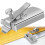 (1X) BuddySew Magnetic Seam Guide for All Sewing MachineHems Sewing Ruler Universal 10