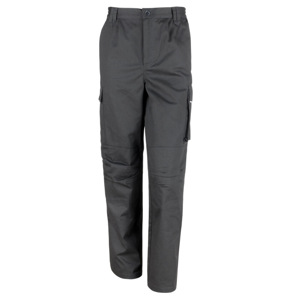 (4XL, Black) Result Unisex Work-Guard Windproof Action Trousers / Workwear