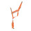 (Full, Orange) HyVIZ Reflector Head Collar and Lead Rope 1